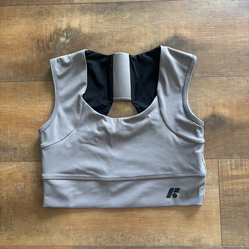 Forme Power Bra Stone Gray Posture Correcting Gym Workout Exercise 
Size Large